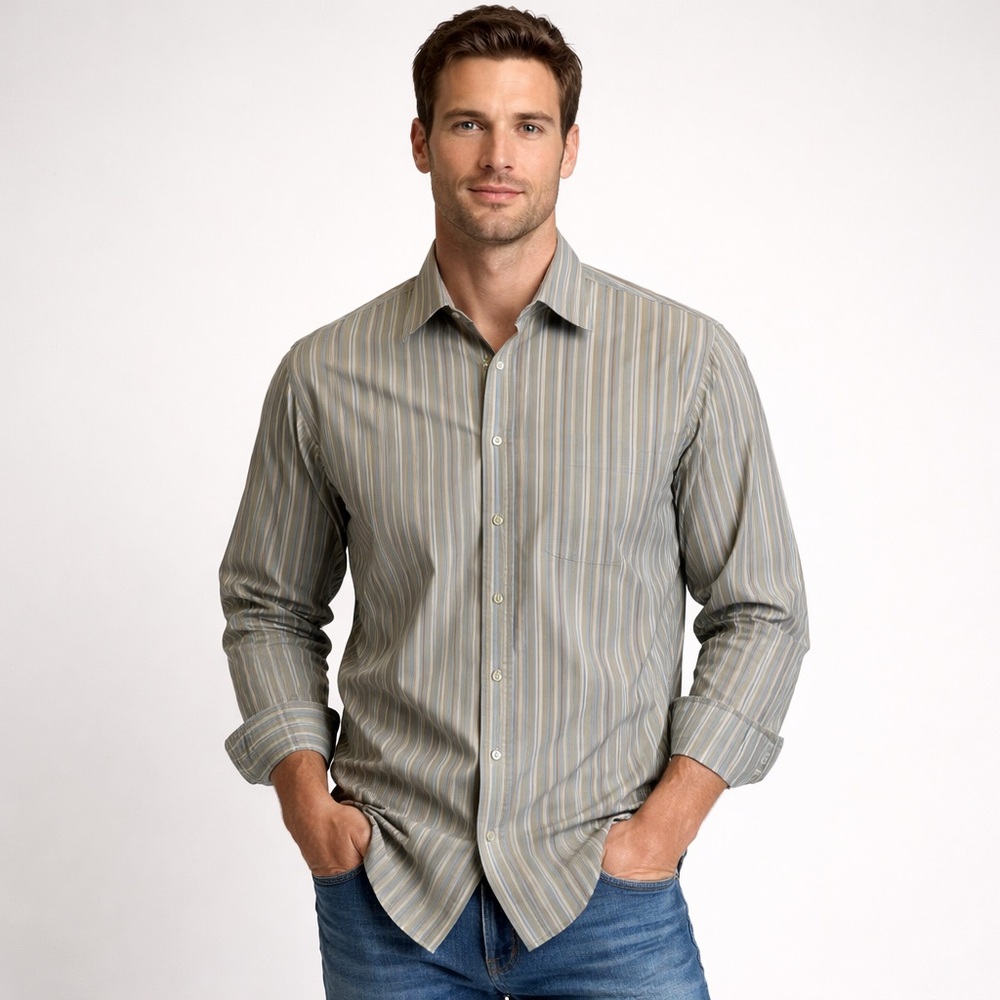 Nordstrom Cotton Wrinkle Free Dress Shirt Medium